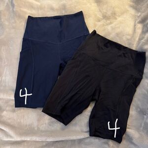 2 pairs Lululemon bike shorts